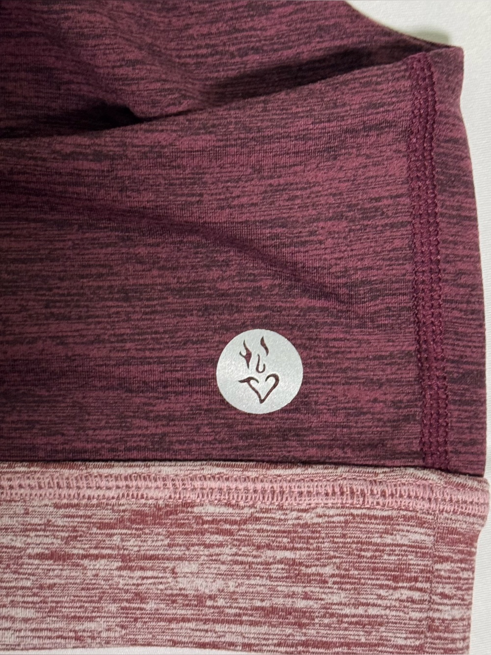 Torrid Burgundy Spacedye Heather Strappy Sports Bra, Size 1 (1X) - Picture 3 of 7
